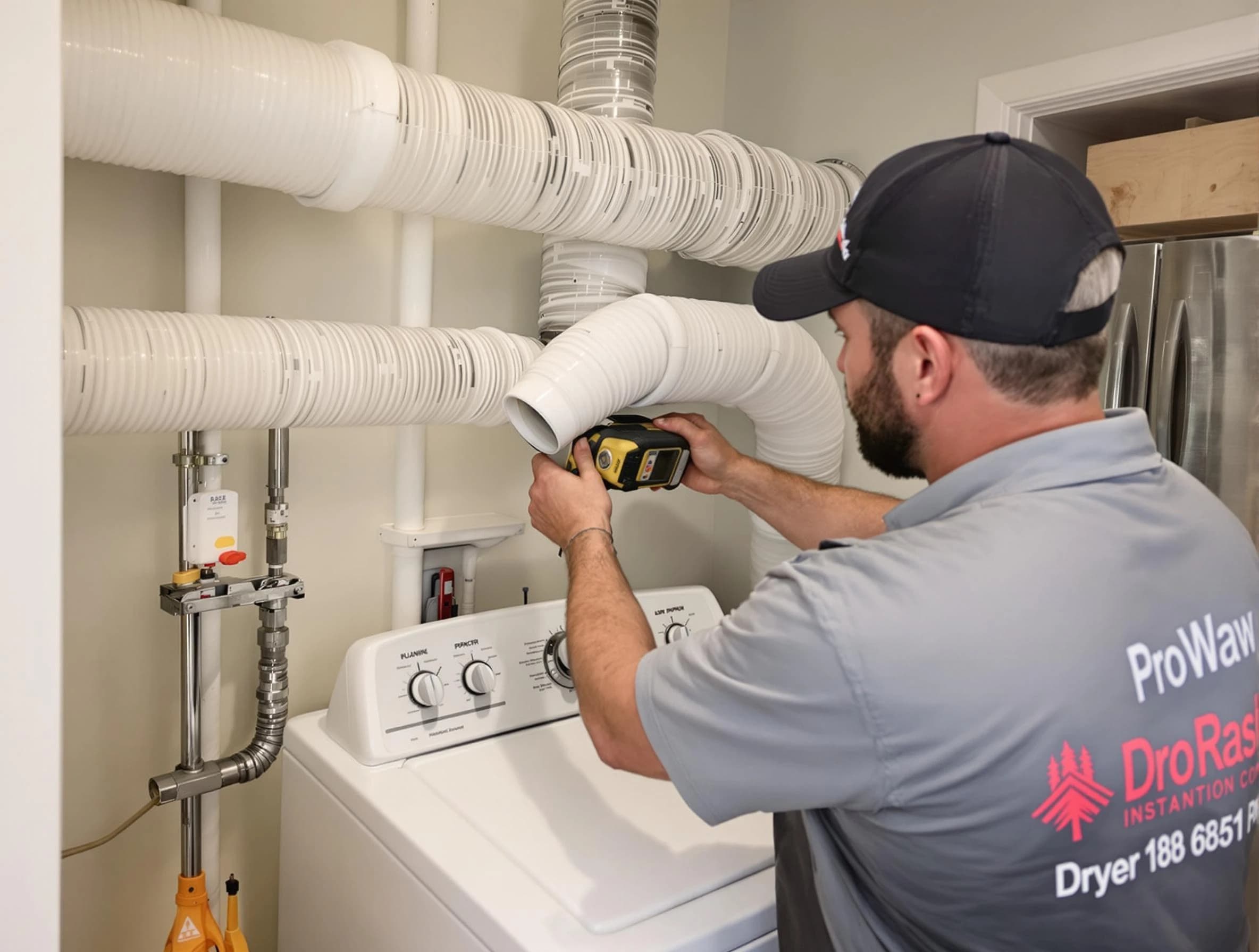 Professional dryer vent hose installation by Bethel Park Dryer Vent Cleaning in Bethel Park