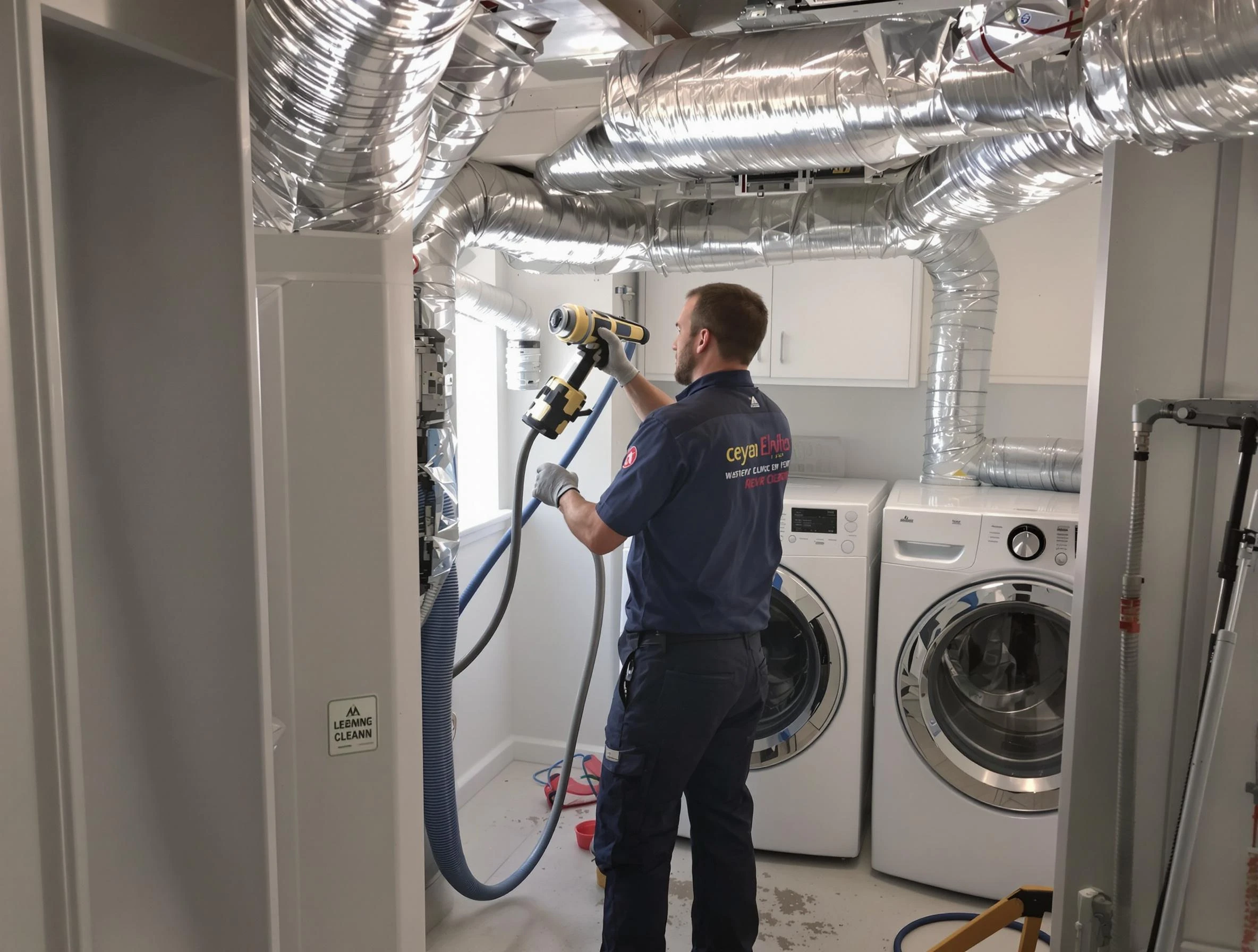 Bethel Park Dryer Vent Cleaning specialist using advanced equipment for thorough duct cleaning in Bethel Park