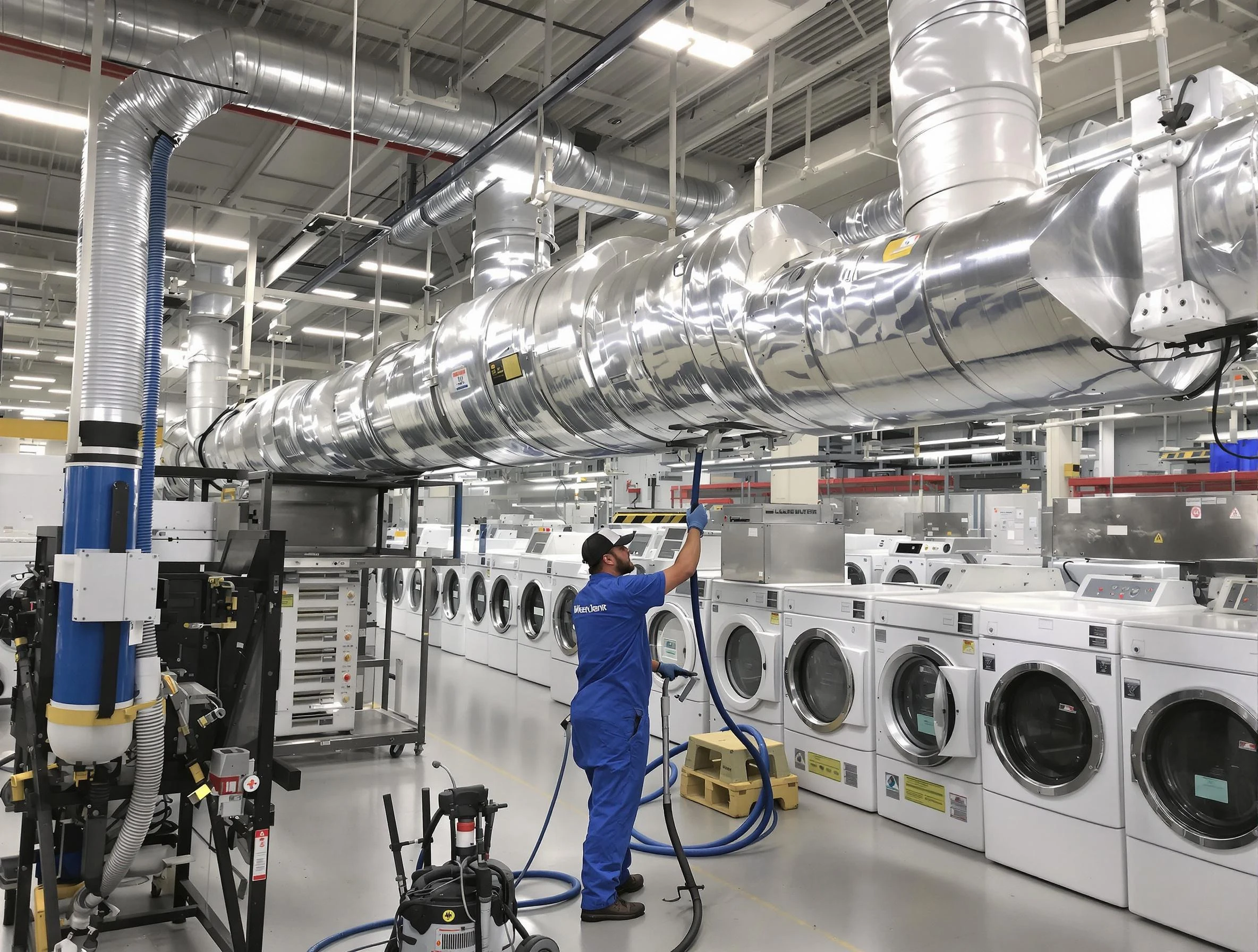 Bethel Park Dryer Vent Cleaning team performing heavy-duty industrial dryer vent cleaning in Bethel Park